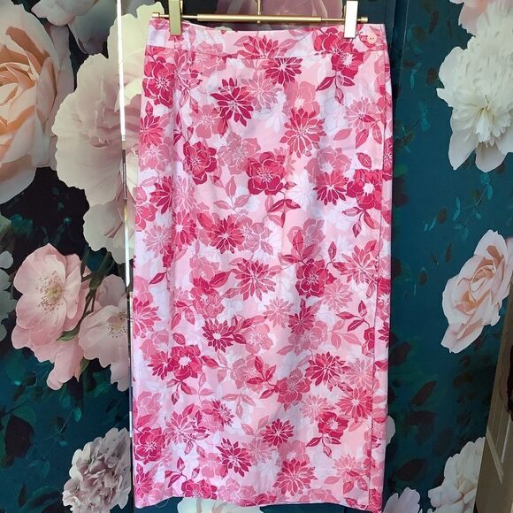 Talbots Cotton Wrap Skirt 💝🌸🌺 - Picture 1 of 6